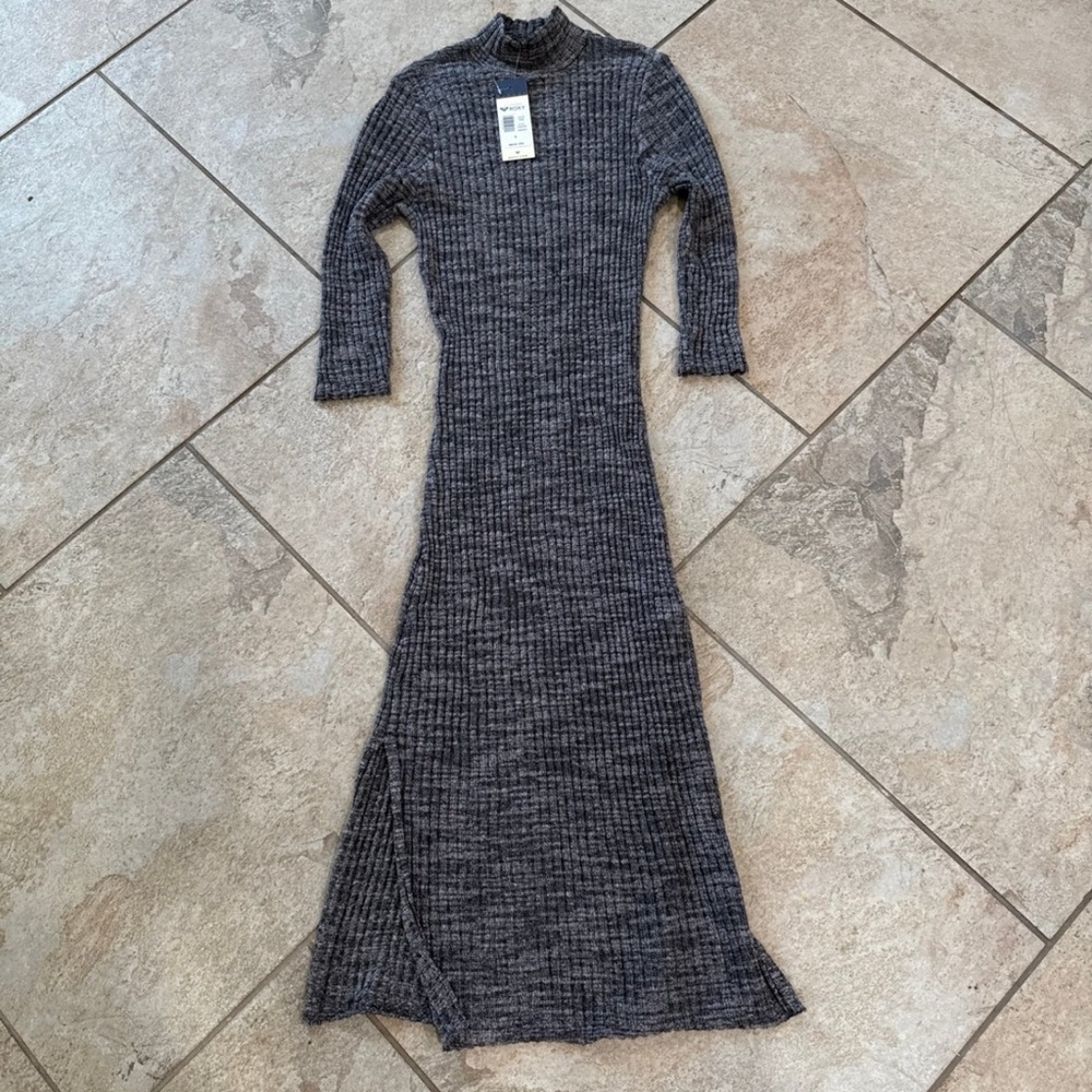 Roxy Fitted Sweater Dress Long Sleeve Size Small NEW